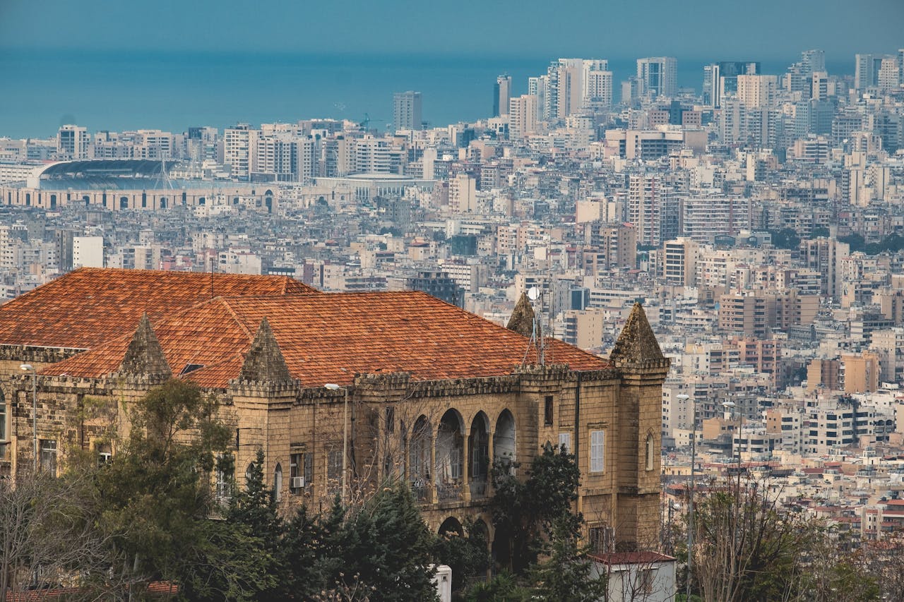 Beirut Mediterranean skyline